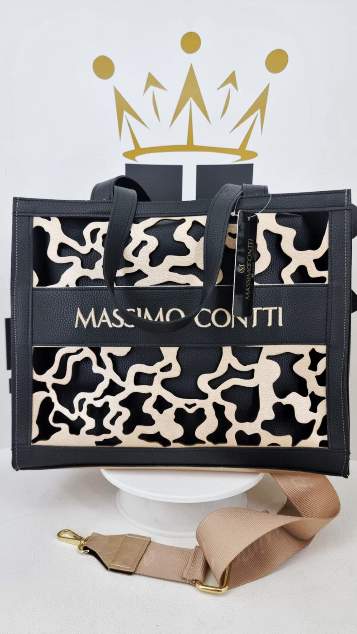 Shopperki ażurkowe - MASSIMO Contti