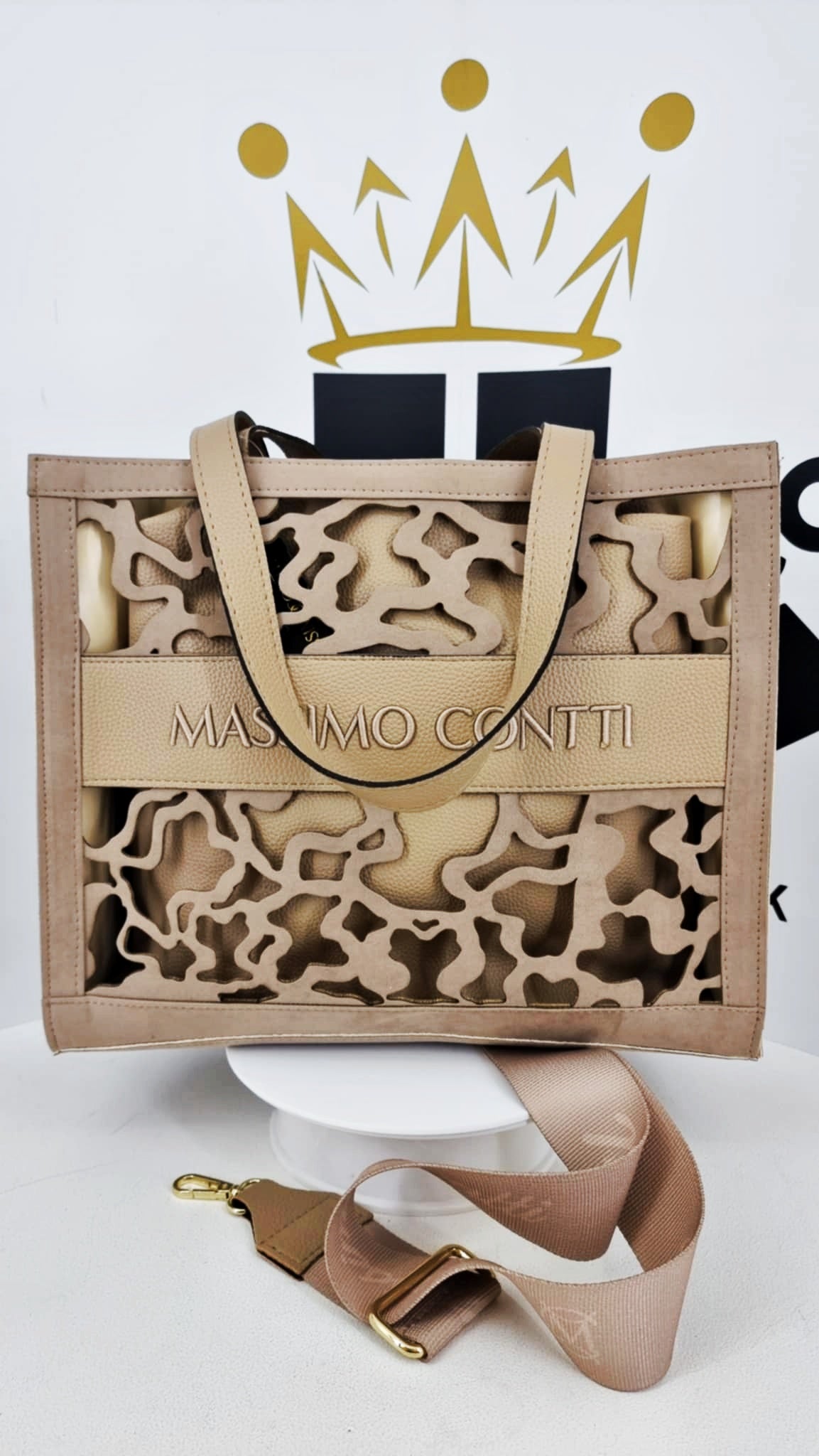 Shopperki ażurkowe - MASSIMO Contti