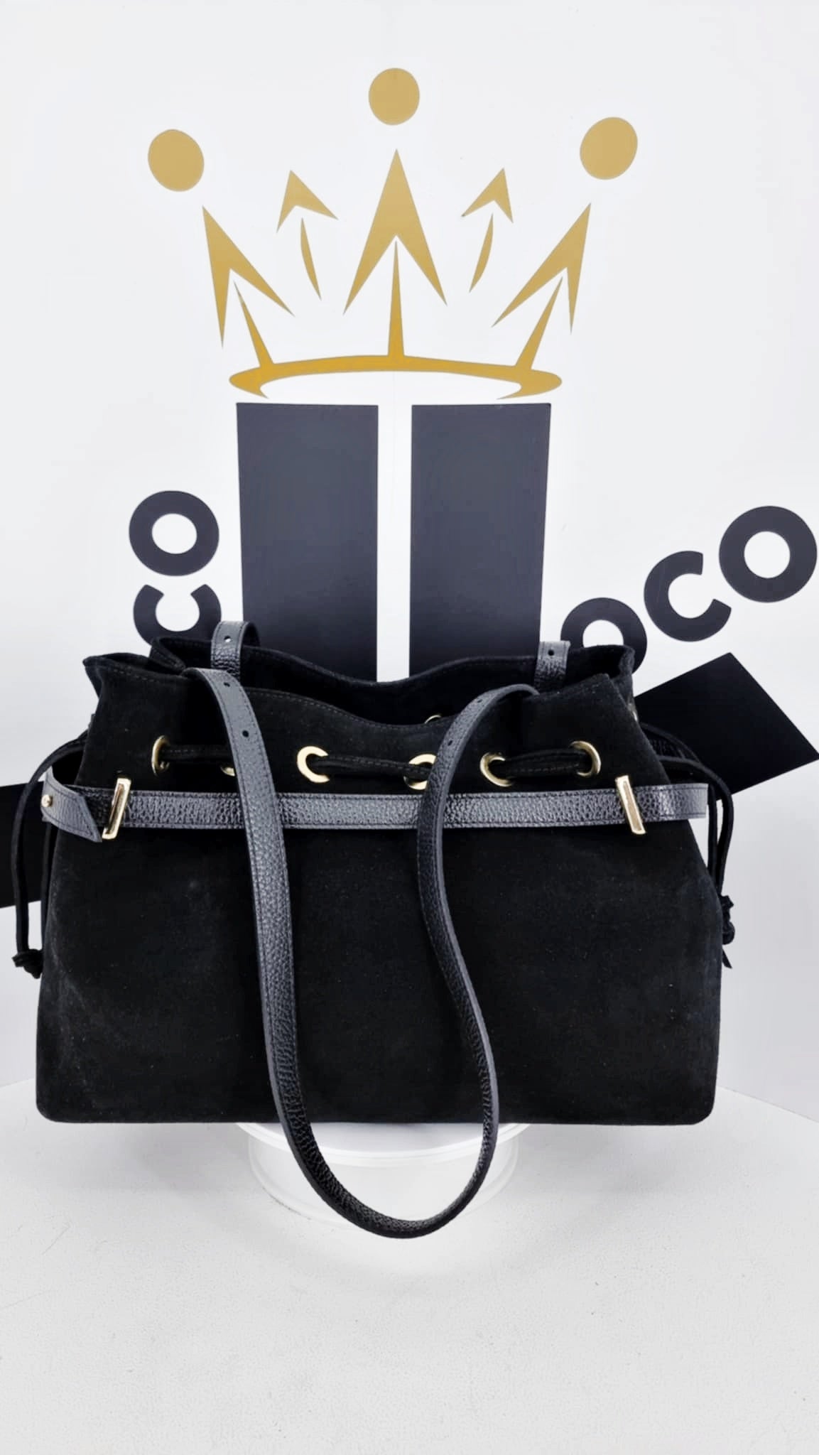 Shopperka zamszowa  - MASSIMO Contti