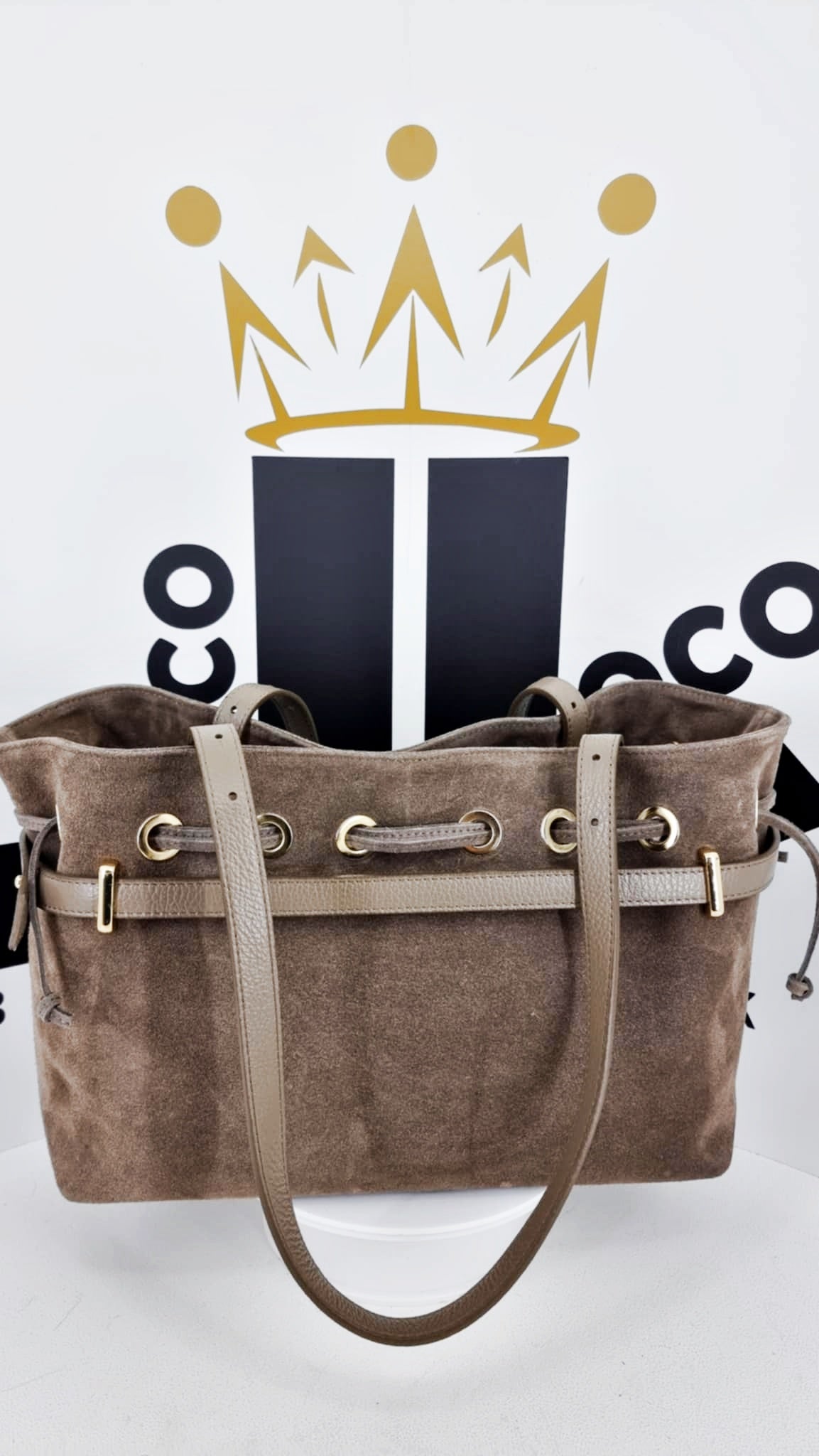 Shopperka zamszowa  - MASSIMO Contti