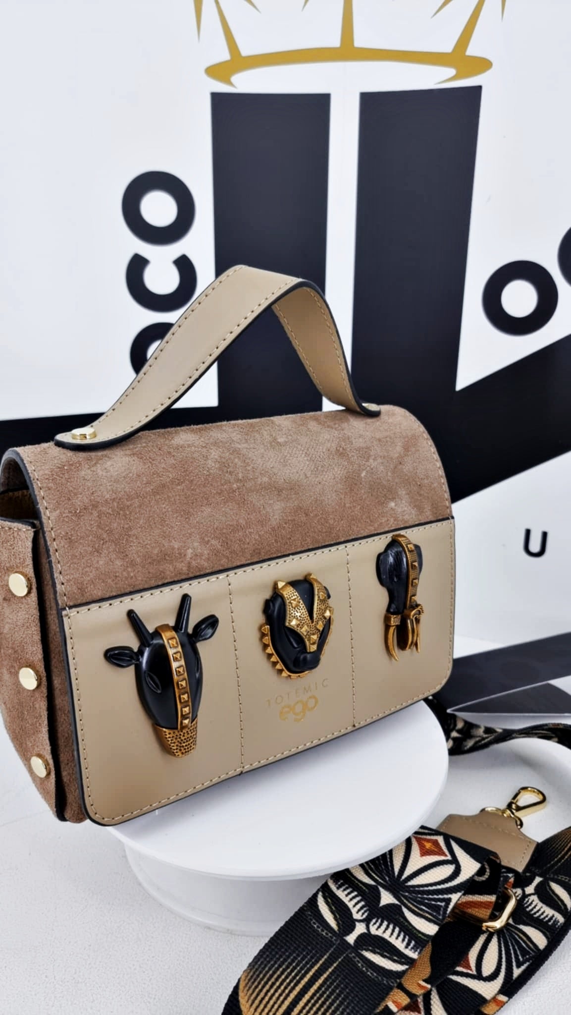 Kuferek Aztec - zamsz - Ego