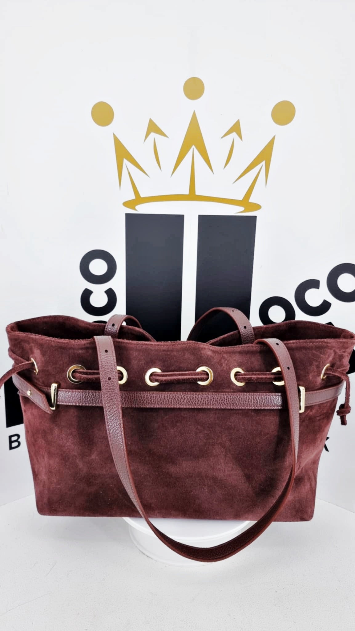 Shopperka zamszowa  - MASSIMO Contti