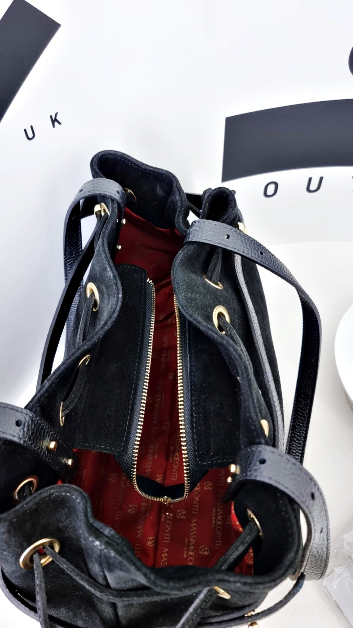 Shopperka zamszowa  - MASSIMO Contti