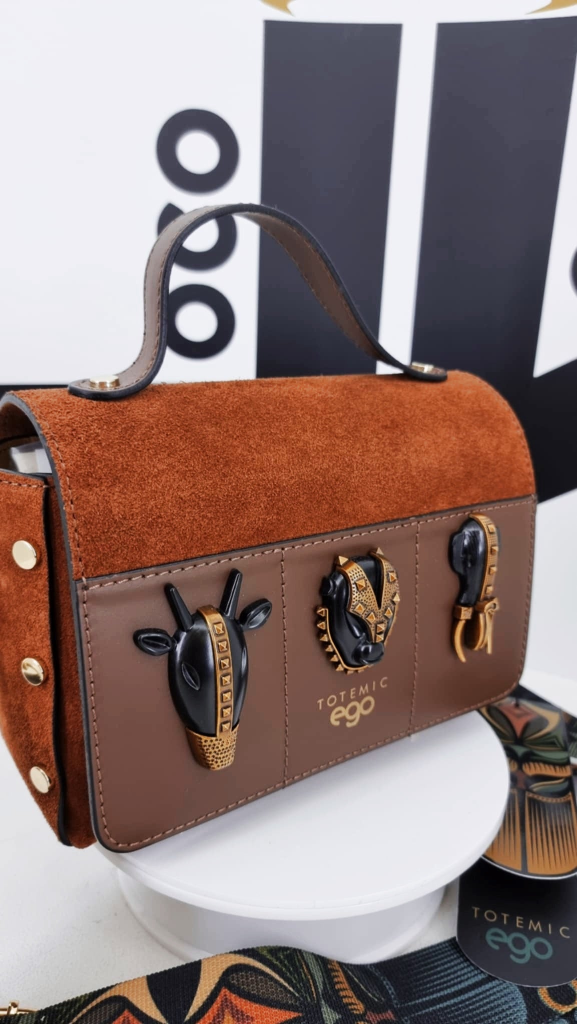 Kuferek Aztec - zamsz - Ego