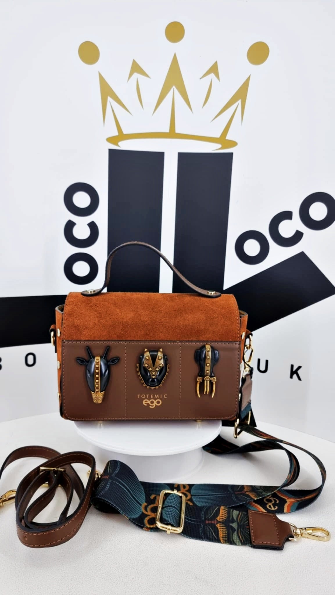 Kuferek Aztec - zamsz - Ego