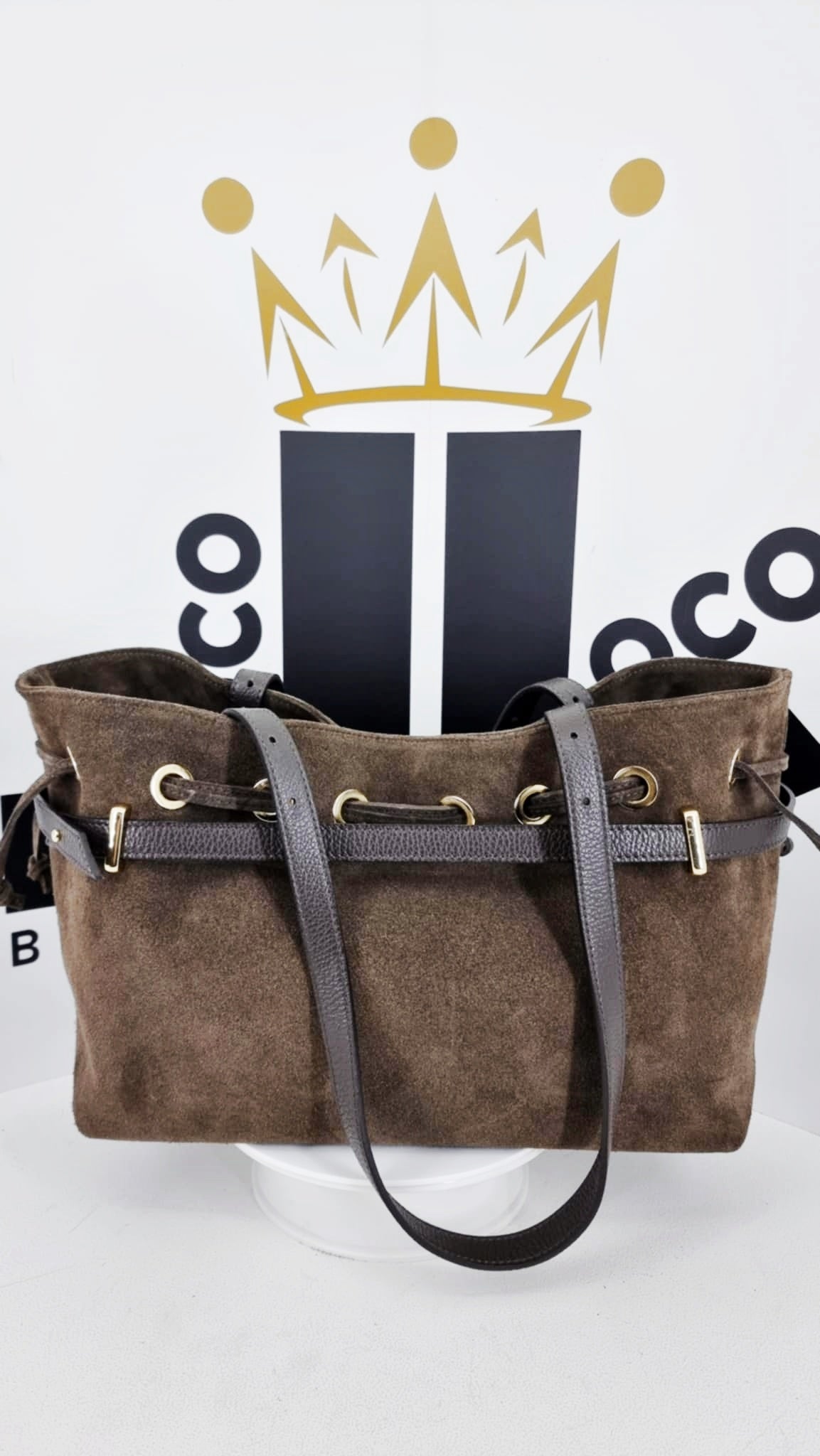 Shopperka zamszowa  - MASSIMO Contti