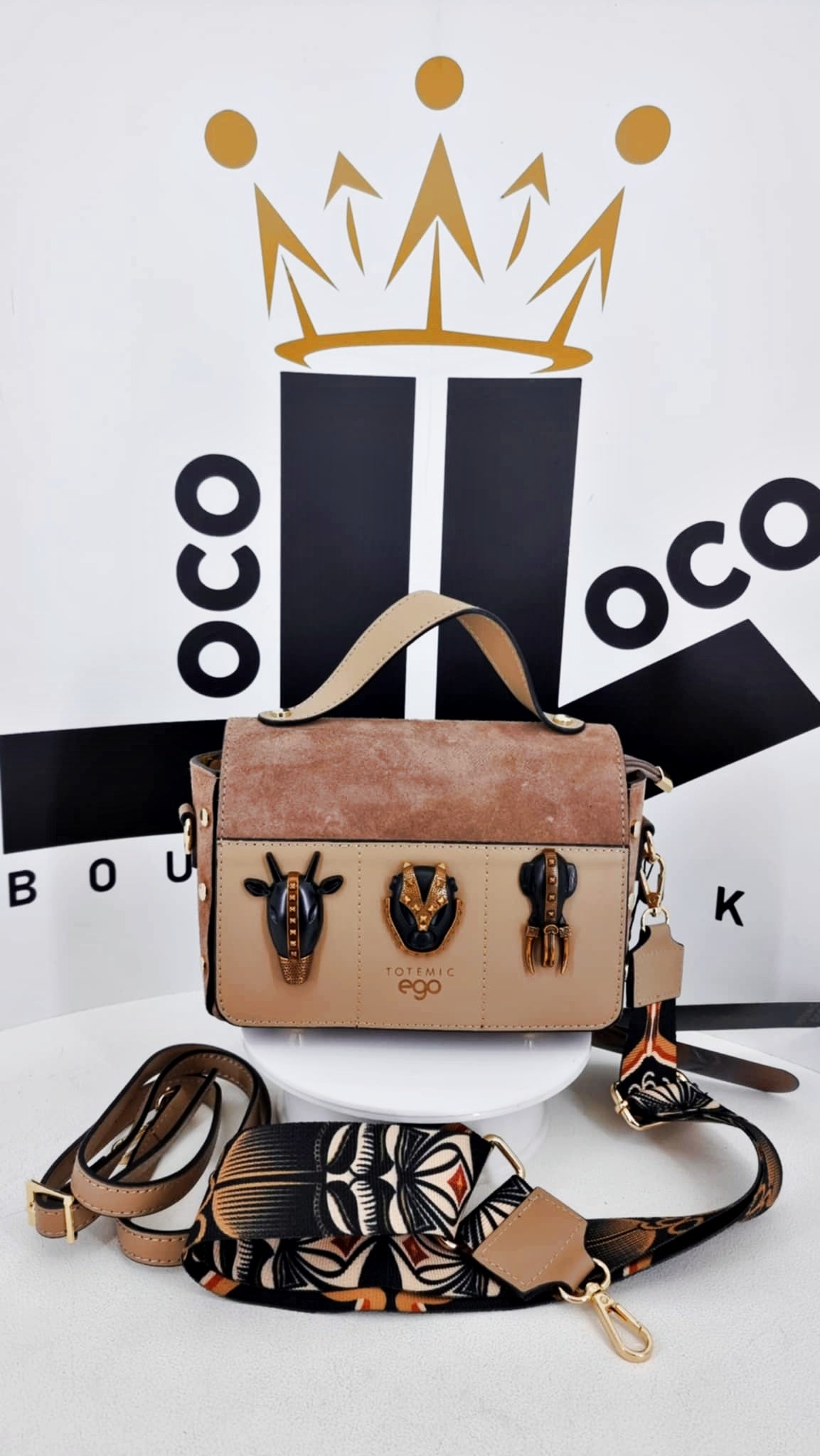 Kuferek Aztec - zamsz - Ego